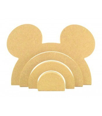 18mm Freestanding MDF Stacking Rainbow Shape - Mouse